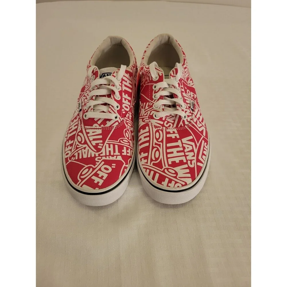 VANS Authentic OTW Repeat Mens 10 Slip Sneakers Red White Nwt